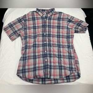 Old navy men’s slim fit button up shirt sleeve collared shirt